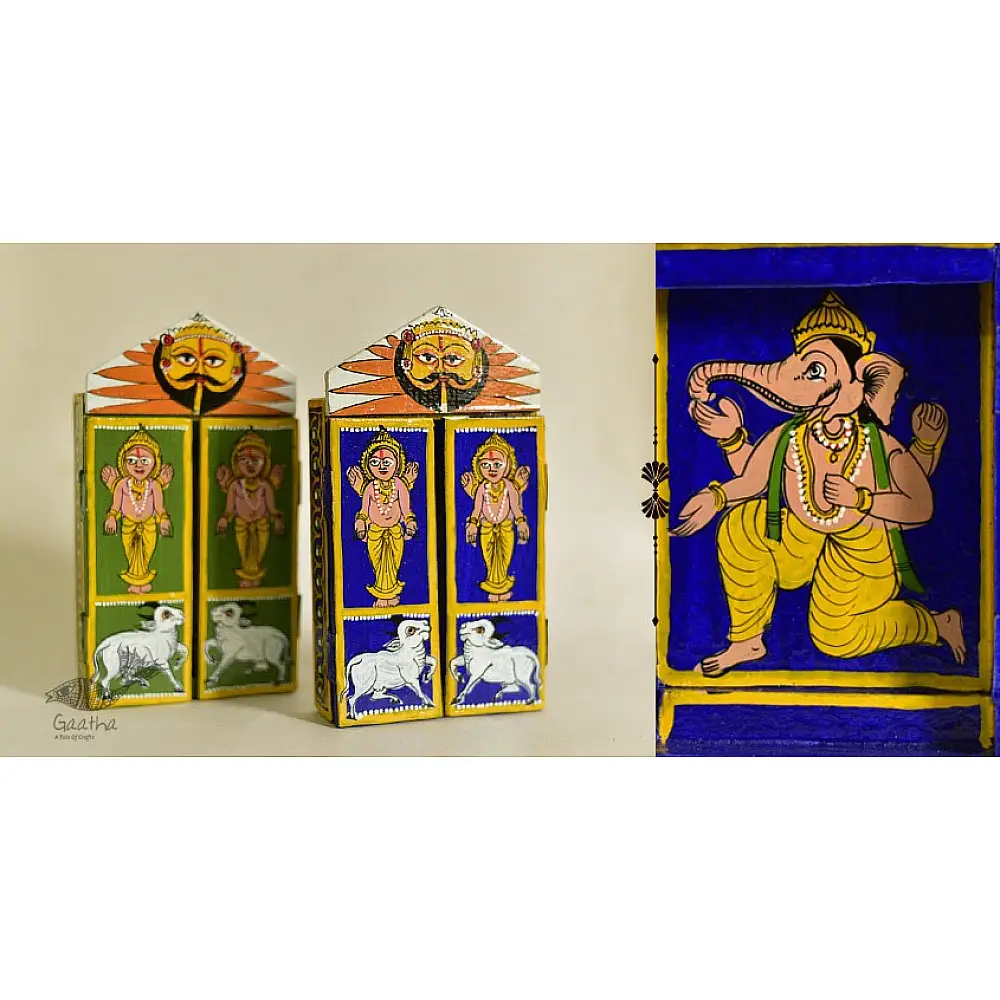 कथनिक ☀ Kaavad a Wooden Shrine - Ganesh { Single piece } ~ 5